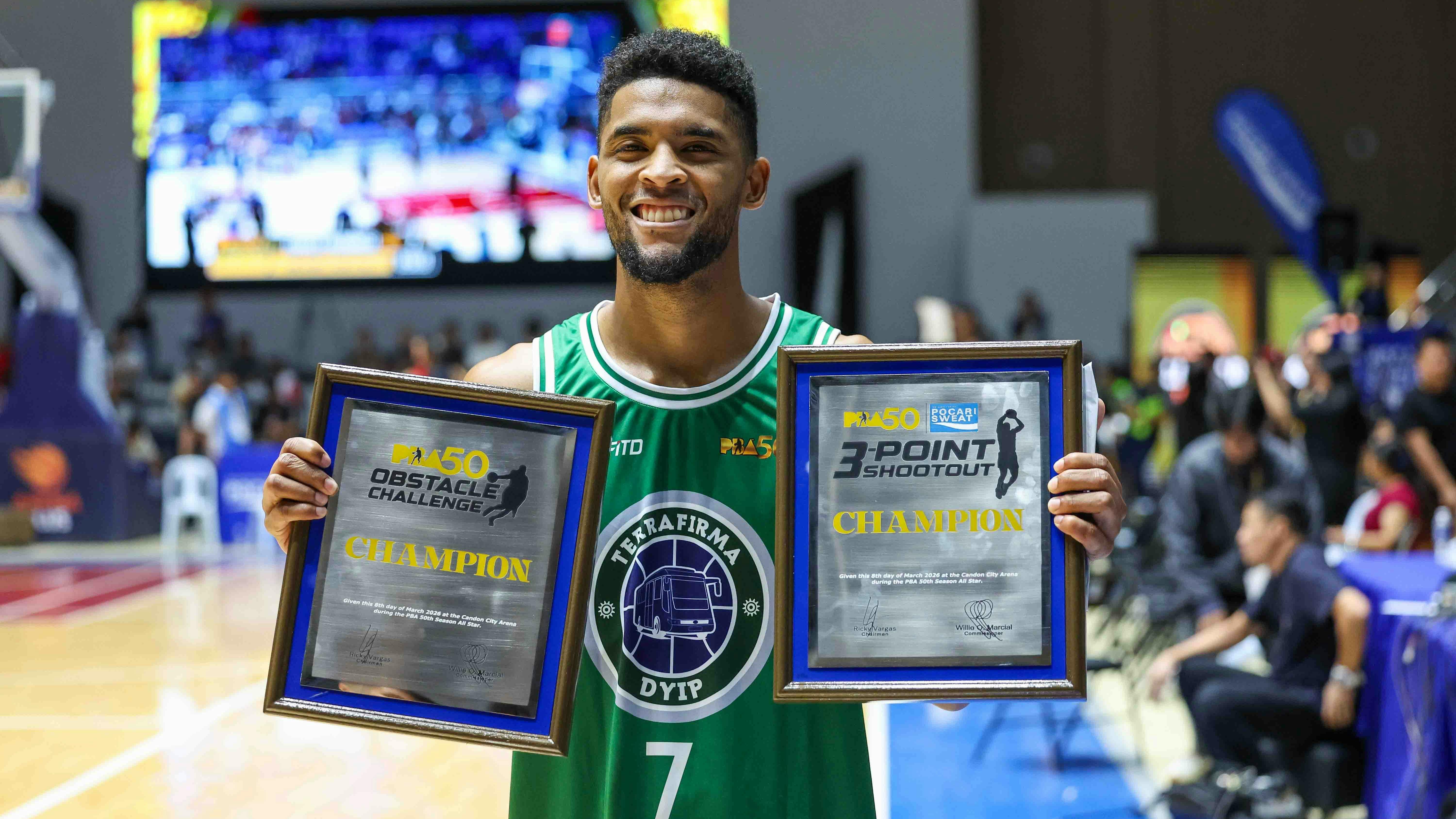 PBA: Jerrick Ahanmisi says Obstacle Challenge, 3-Point wins products of hard work